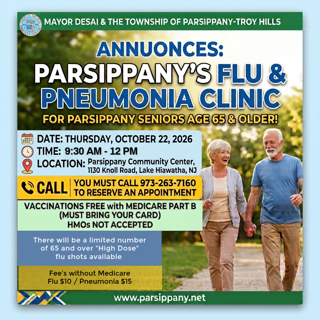 PARSIPPANY’S FLU & PNEUMONIA CLINIC