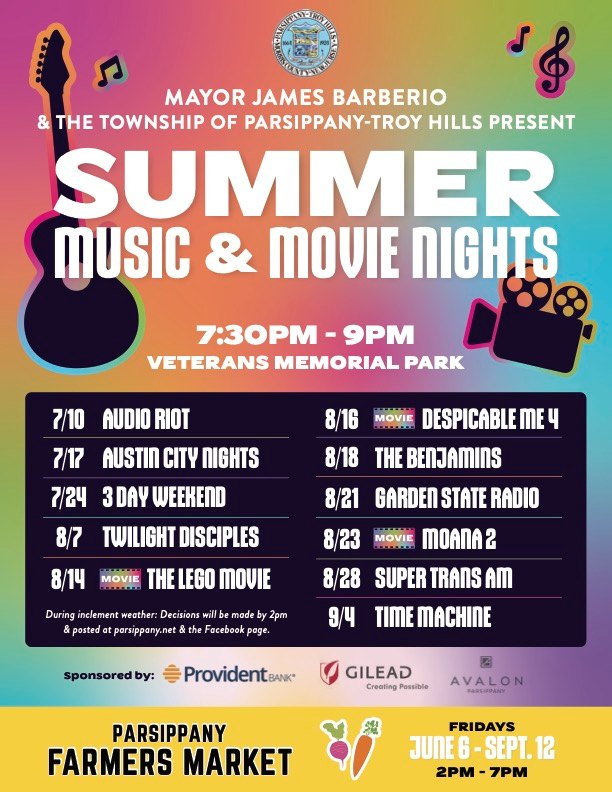 2025 Summer Music & Movie Nights